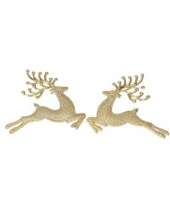 RENIFER ZAWIESZKA BOMBKI NA CHOINKĘ STROIK 2SZT