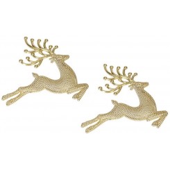 RENIFER ZAWIESZKA BOMBKI NA CHOINKĘ STROIK 2SZT