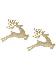 RENIFER ZAWIESZKA BOMBKI NA CHOINKĘ STROIK 2SZT