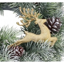 RENIFER ZAWIESZKA BOMBKI NA CHOINKĘ STROIK 2SZT