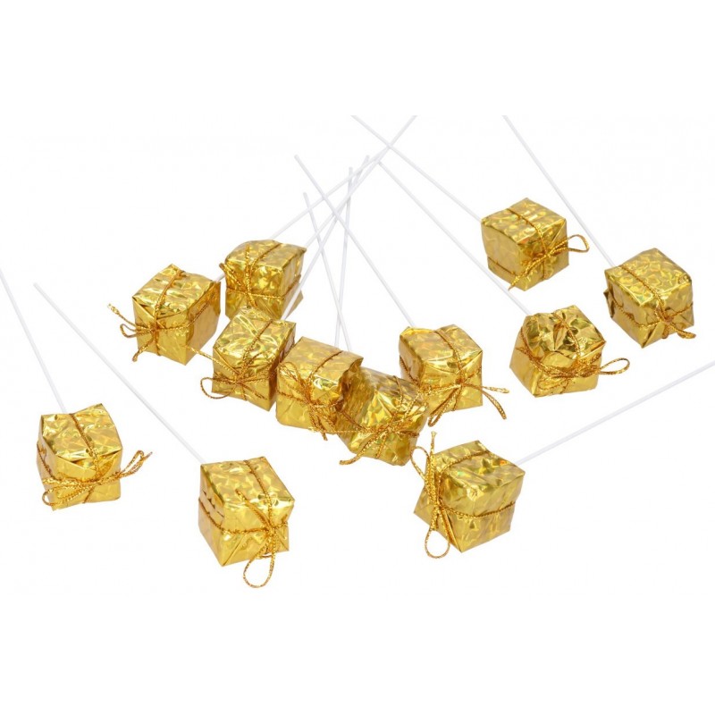 PREZENCIKI NA DRUCIKU 12SZT OZDOBA STROIK