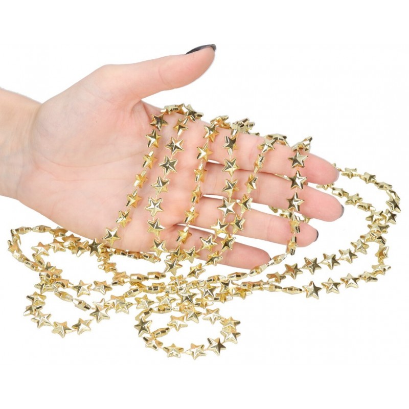 GIRLANDA ŚWIĄTECZNA ŁAŃCUCH NA CHOINKĘ GWIAZDKI