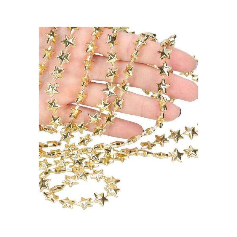 GIRLANDA ŚWIĄTECZNA ŁAŃCUCH NA CHOINKĘ GWIAZDKI