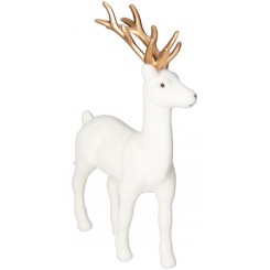 RENIFER WELUROWY STOJĄCY FIGURKA OZDOBA DO STROIKA