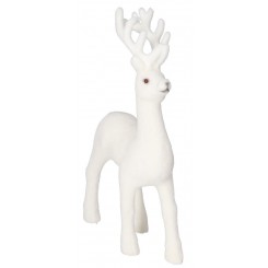 RENIFER WELUROWY STOJĄCY FIGURKA OZDOBA DO STROIKA