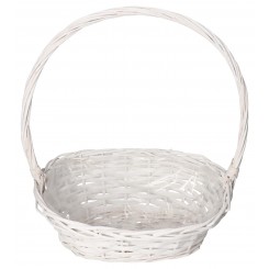 KOSZ WIKLINOWY KOSZE PREZENTOWE XL BIAŁY DUŻY