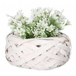 DONICZKA OSŁONKA WIKLINOWA DONICZKA NA KWIATY 15CM PODKŁAD