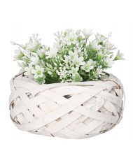 DONICZKA OSŁONKA WIKLINOWA DONICZKA NA KWIATY 15CM PODKŁAD