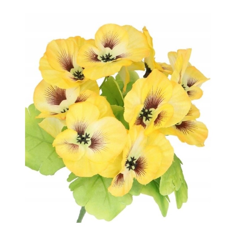 BRATKI BUKIET BRATKÓW GĘSTY DUŻY SZTUCZNE KWIATY 28CM