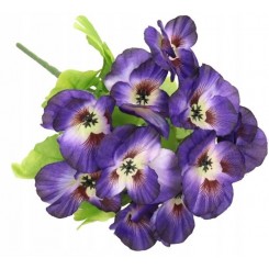 BRATKI BUKIET BRATKÓW GĘSTY DUŻY SZTUCZNE KWIATY 28CM