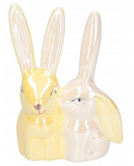 ZAJĄC ZAJĄCZEK CERAMICZNY WIELKANOCNY FIGURKA DO STROIKA