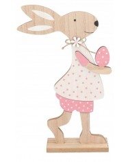 ZAJĄC ZAJĄCZEK WIELKANOCNY DREWNIANY DUŻY FIGURKA