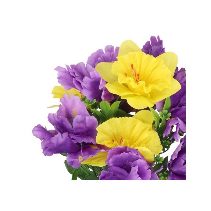 BUKIET KWIATÓW DUŻY SZTUCZNE KWIATY ŻONKIL IRYS