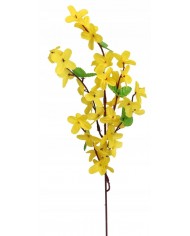 GAŁĄZKA DEKORACYJNA SZTUCZNE KWIATY FORSYCJA 52CM