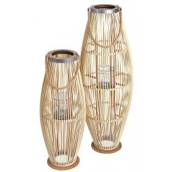 LAMPION BAMBUSOWY RATTANOWY LATARNIA 130CM