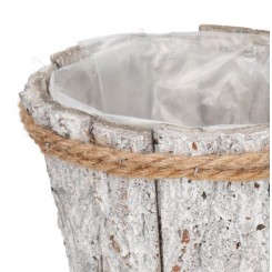DONICZKA OSŁONKA DREWNIANA KORA SZARA 17CM