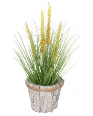 DONICZKA OSŁONKA DREWNIANA KORA SZARA 17CM