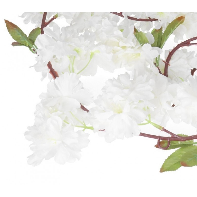 SZTUCZNE KWIATY ROŚLINY GIRLANDA 180CM WIŚNIA