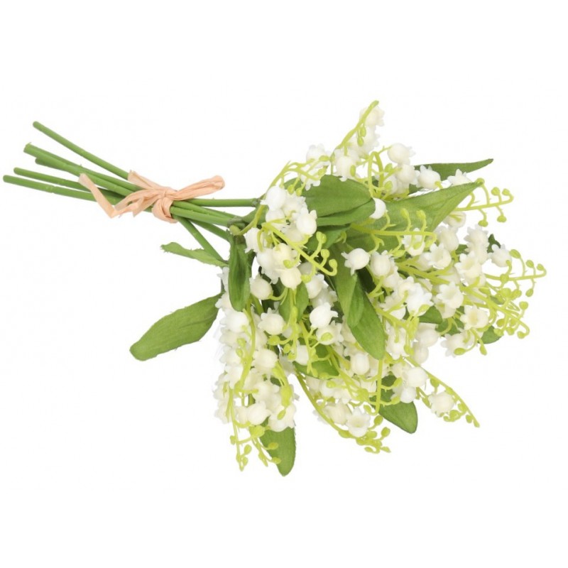 BUKIET BUKIECIK SZTUCZNE KWIATY ROŚLINY KONWALIE