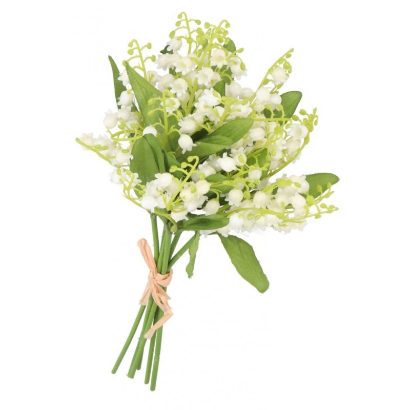 BUKIET BUKIECIK SZTUCZNE KWIATY ROŚLINY KONWALIE