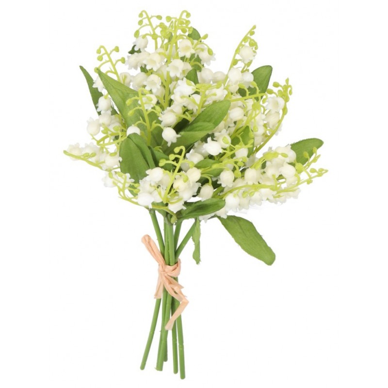 BUKIET BUKIECIK SZTUCZNE KWIATY ROŚLINY KONWALIE