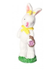 ZAJĄC ZAJĄCZKI WIELKANOCNE 2 SZT FIGURKI+ SIANKO