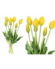 TULIPANY BUKIET TULIPANÓW GUMOWANE GUMOWE SILIKONOWE JAK ŻYWE 7SZT