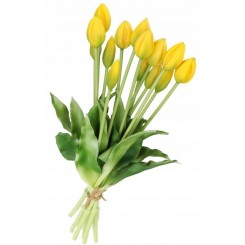 TULIPANY BUKIET TULIPANÓW GUMOWANE GUMOWE SILIKONOWE JAK ŻYWE 7SZT