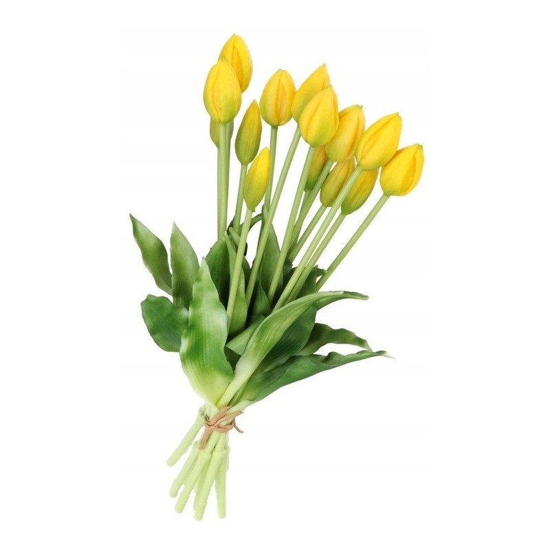 TULIPANY BUKIET TULIPANÓW GUMOWANE GUMOWE SILIKONOWE JAK ŻYWE 7SZT