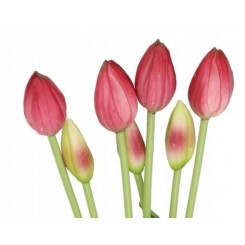 TULIPANY BUKIET TULIPANÓW GUMOWANE GUMOWE SILIKONOWE JAK ŻYWE 7SZT