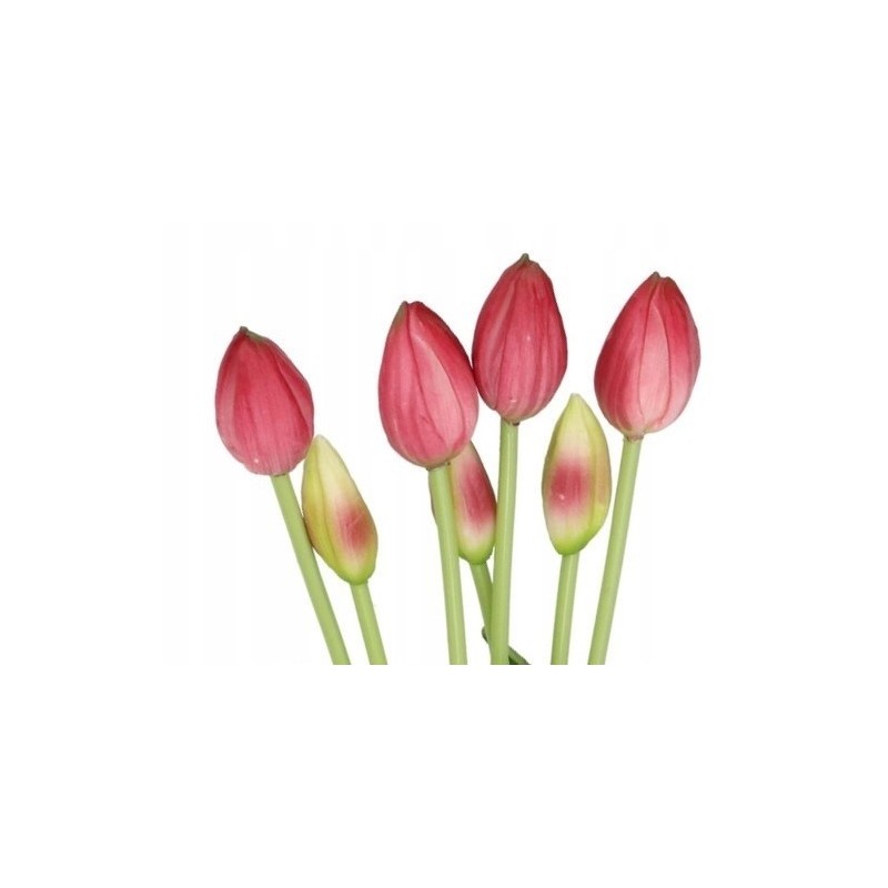 TULIPANY BUKIET TULIPANÓW GUMOWANE GUMOWE SILIKONOWE JAK ŻYWE 7SZT