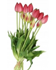 TULIPANY BUKIET TULIPANÓW GUMOWANE GUMOWE SILIKONOWE JAK ŻYWE 7SZT