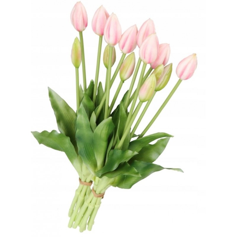 TULIPANY BUKIET TULIPANÓW GUMOWANE GUMOWE SILIKONOWE JAK ŻYWE 7SZT