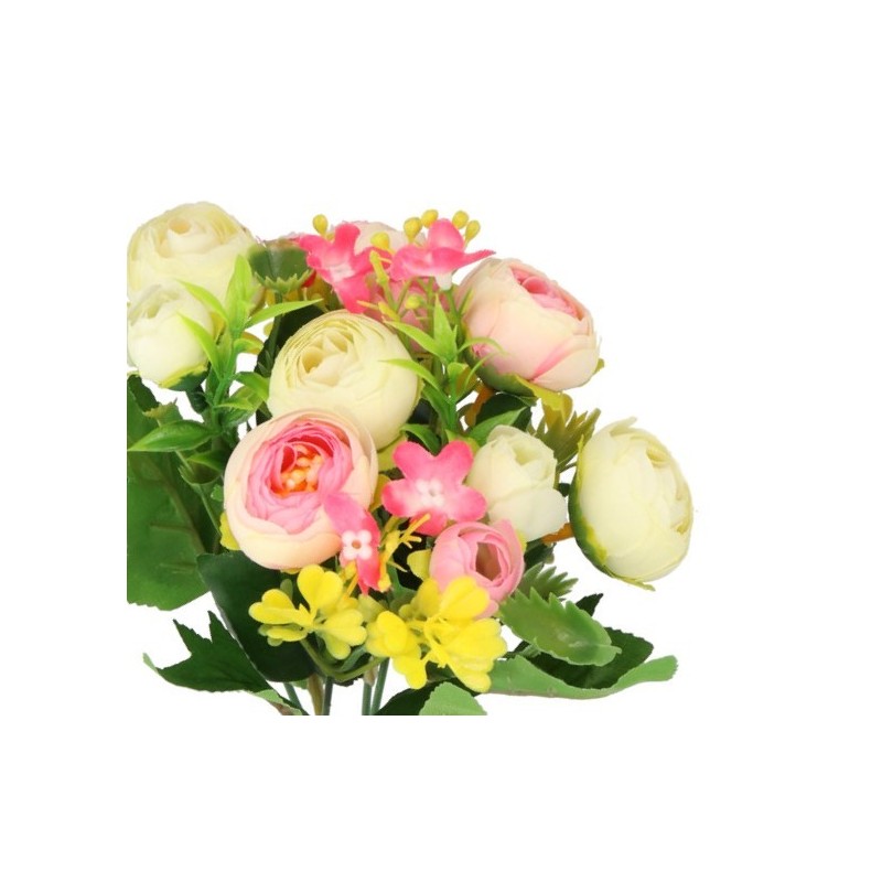 SZTUCZNE KWIATY BUKIET BUKECIK PEONIA PIWONIA 30CM