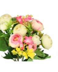 SZTUCZNE KWIATY BUKIET BUKECIK PEONIA PIWONIA 30CM