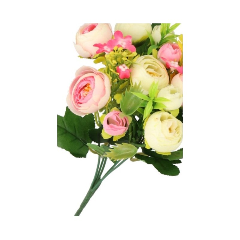 SZTUCZNE KWIATY BUKIET BUKECIK PEONIA PIWONIA 30CM