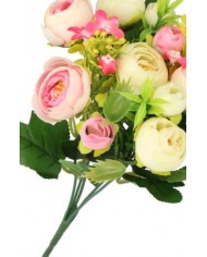 SZTUCZNE KWIATY BUKIET BUKECIK PEONIA PIWONIA 30CM