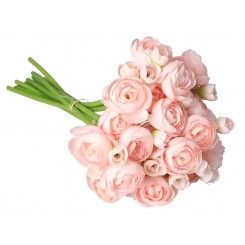 BUKIET PEŁNIK JASKRY SZTUCZNE KWIATY 29 CM 6 GAŁ PEONIA PIWONIA