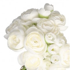 BUKIET PEŁNIK JASKRY SZTUCZNE KWIATY 29 CM 6 GAŁ PEONIA PIWONIA