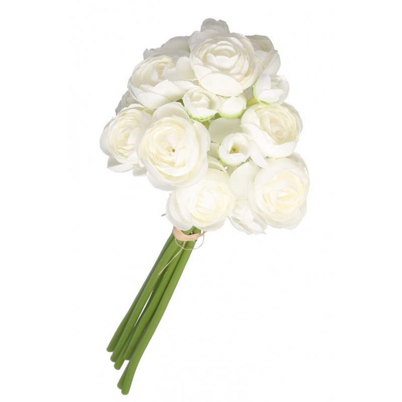 BUKIET PEŁNIK JASKRY SZTUCZNE KWIATY 29 CM 6 GAŁ PEONIA PIWONIA