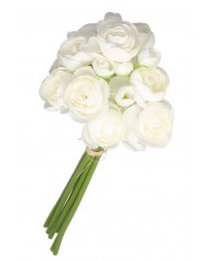 BUKIET PEŁNIK JASKRY SZTUCZNE KWIATY 29 CM 6 GAŁ PEONIA PIWONIA