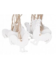 KURA W GNIAZDKU FIGURKA OZDOBA DO STROIKA