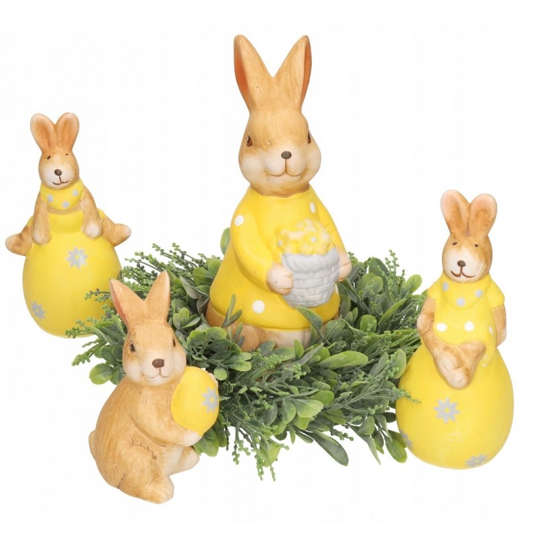 ZAJĄC ZAJĄCZEK CERAMICZNY FIGURKA WIELKANOCNA