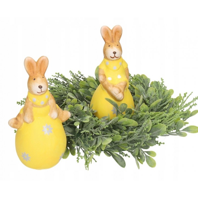 ZAJĄC ZAJĄCZEK CERAMICZNY FIGURKA WIELKANOCNA