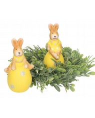 ZAJĄC ZAJĄCZEK CERAMICZNY FIGURKA WIELKANOCNA