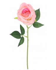 RÓŻA POJEDYNCZA ZAMSZOWA JAK ŻYWA 51CM RÓŻE