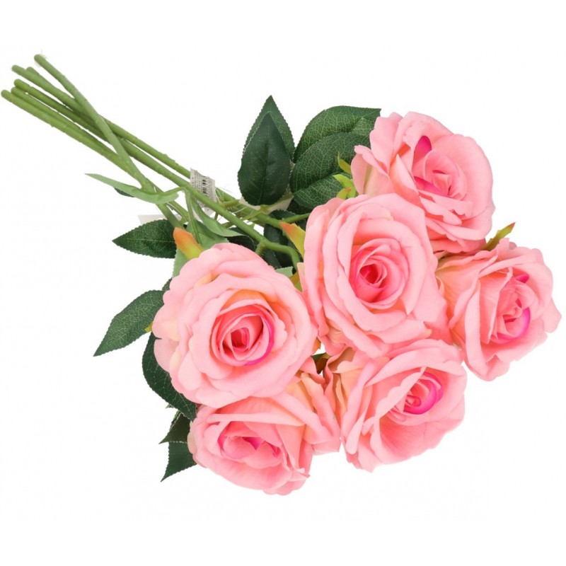 RÓŻA POJEDYNCZA ZAMSZOWA JAK ŻYWA 51CM RÓŻE