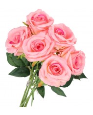 RÓŻA POJEDYNCZA ZAMSZOWA JAK ŻYWA 51CM RÓŻE