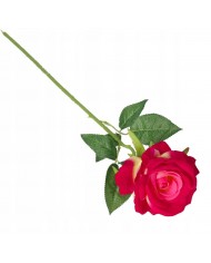SZTUCZNE KWIATY RÓŻA POJEDYNCZA ZAMSZOWA JAK ŻYWA