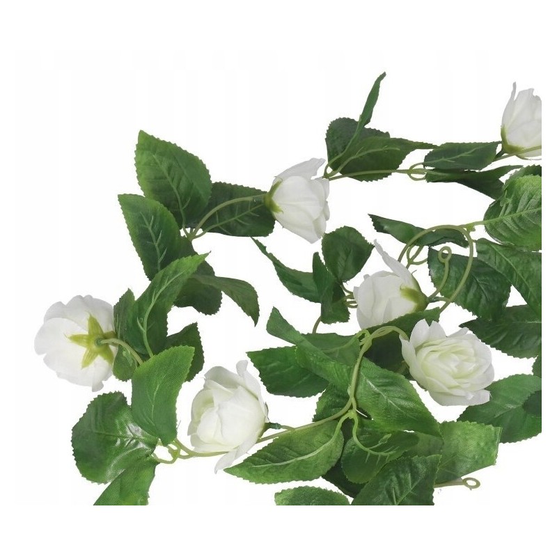 SZTUCZNE KWIATY ROŚLINY GIRLANDA 200CM RÓŻA RÓŻE